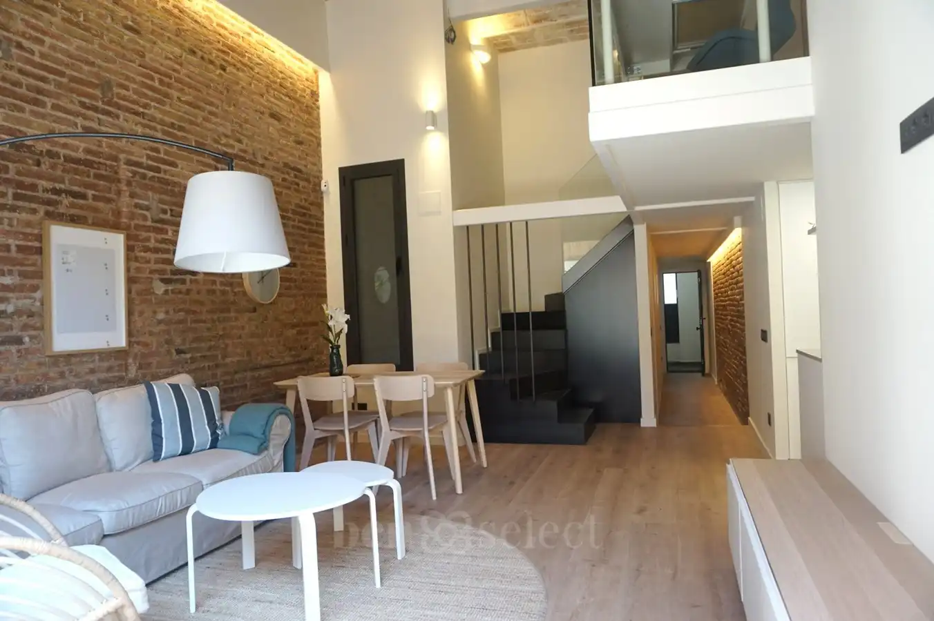 Living room of Duplexes for sale in Barcelona  with Air Conditioner, Heating and Private garden