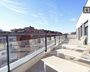 Terrace of Flat to rent in  Madrid Capital  with Air Conditioner, Heating and Furnished