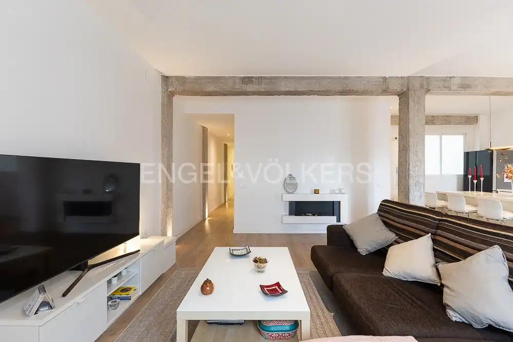 Living room of Flat for rent in Valencia  with Air Conditioner, Heating and Parquet flooring