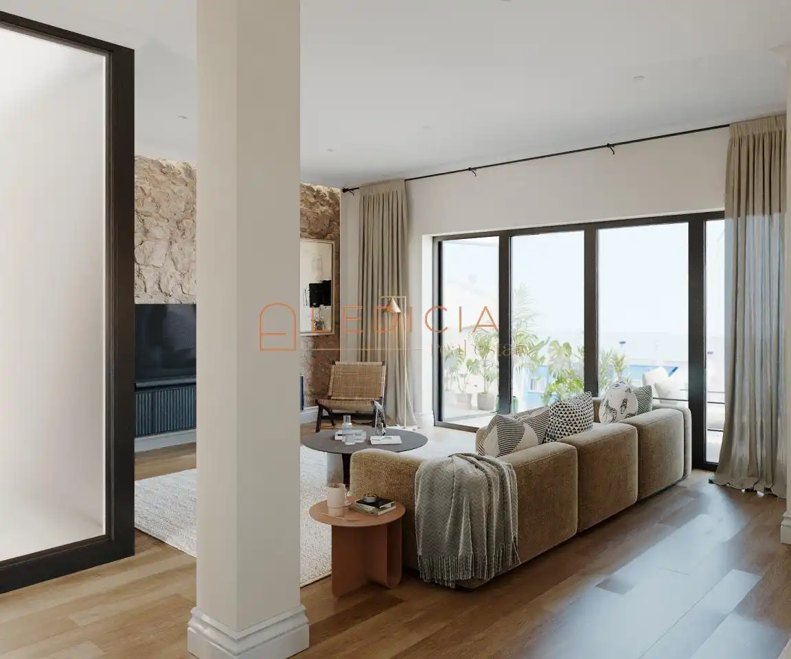Wohnzimmer von Maisonette zum Verkauf in Vigo  mit Klimaanlage, Heizung und Terrasse