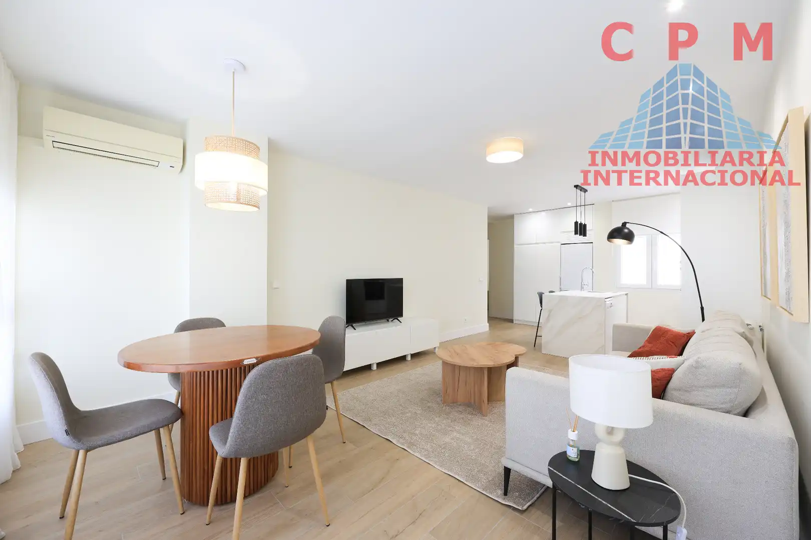 Wohnzimmer von Wohnung zur Miete in Madrid mit Klimaanlage, Heizung und Möbliert