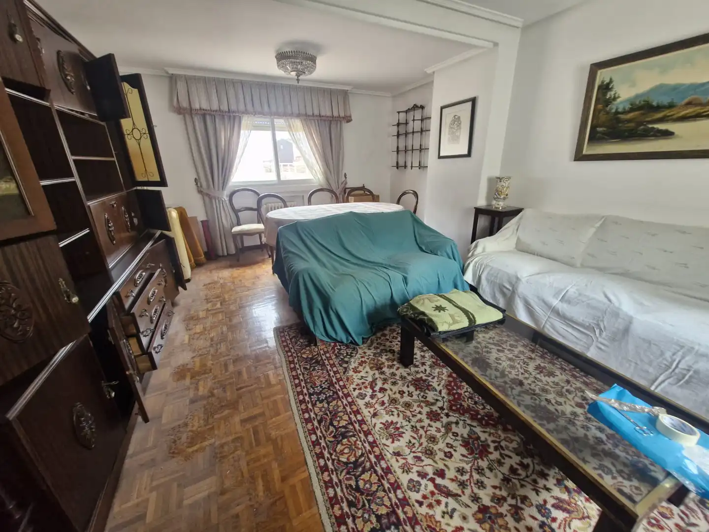 Bedroom of Flat for sale in Ourense Capital   with Heating, Parquet flooring and Terrace