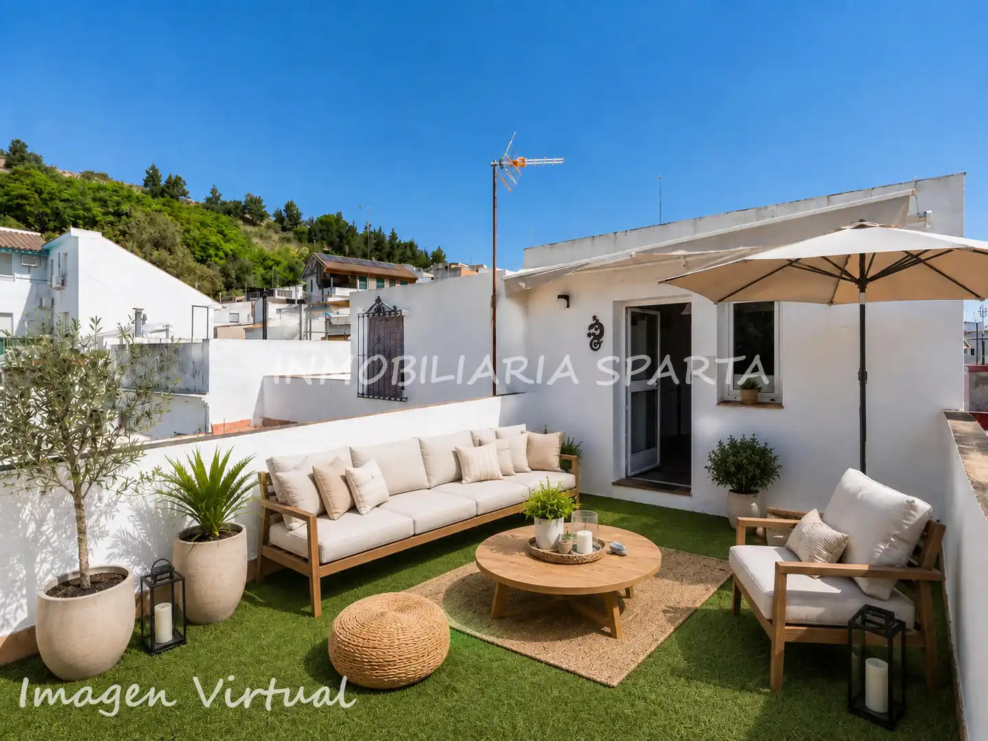 Terraza de Casa adosada en venta en Gelves con Terraza, Horno y Lavadora