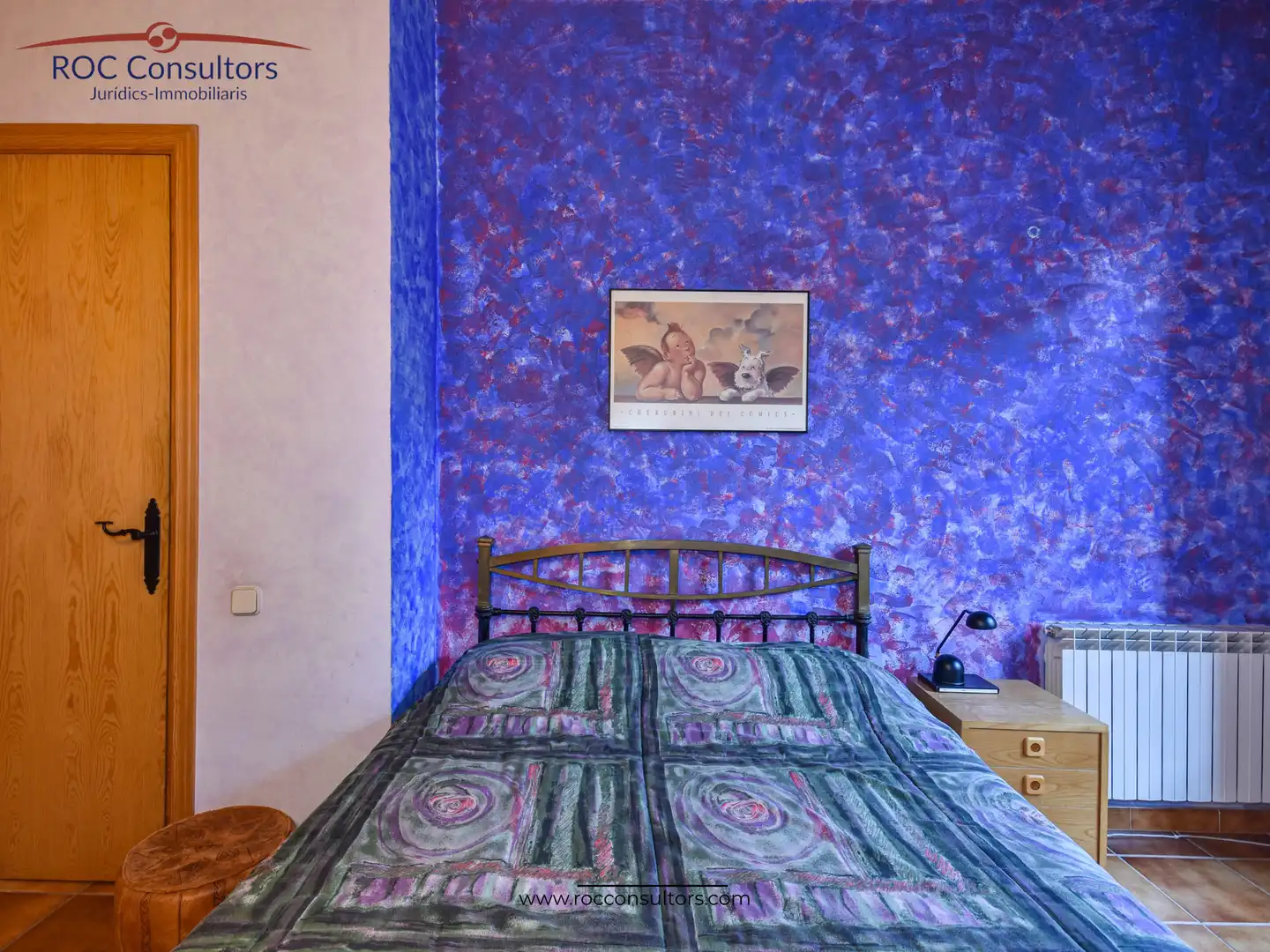 Schlafzimmer von Einfamilien-Reihenhaus zum Verkauf in Berga mit Heizung