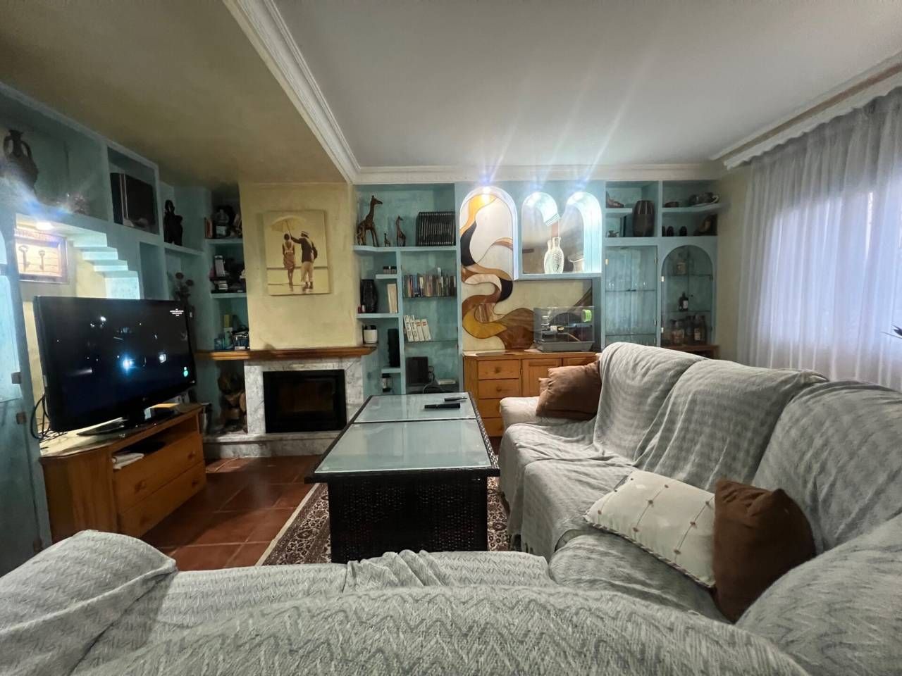 Living room of House or chalet for sale in Estepona  with Air Conditioner and Furnished