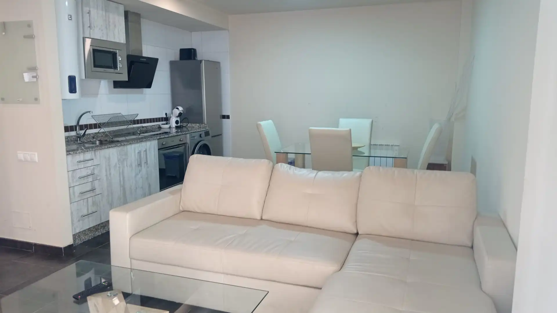 Living room of Flat for sale in Foz  with Heating, Storage room and Furnished