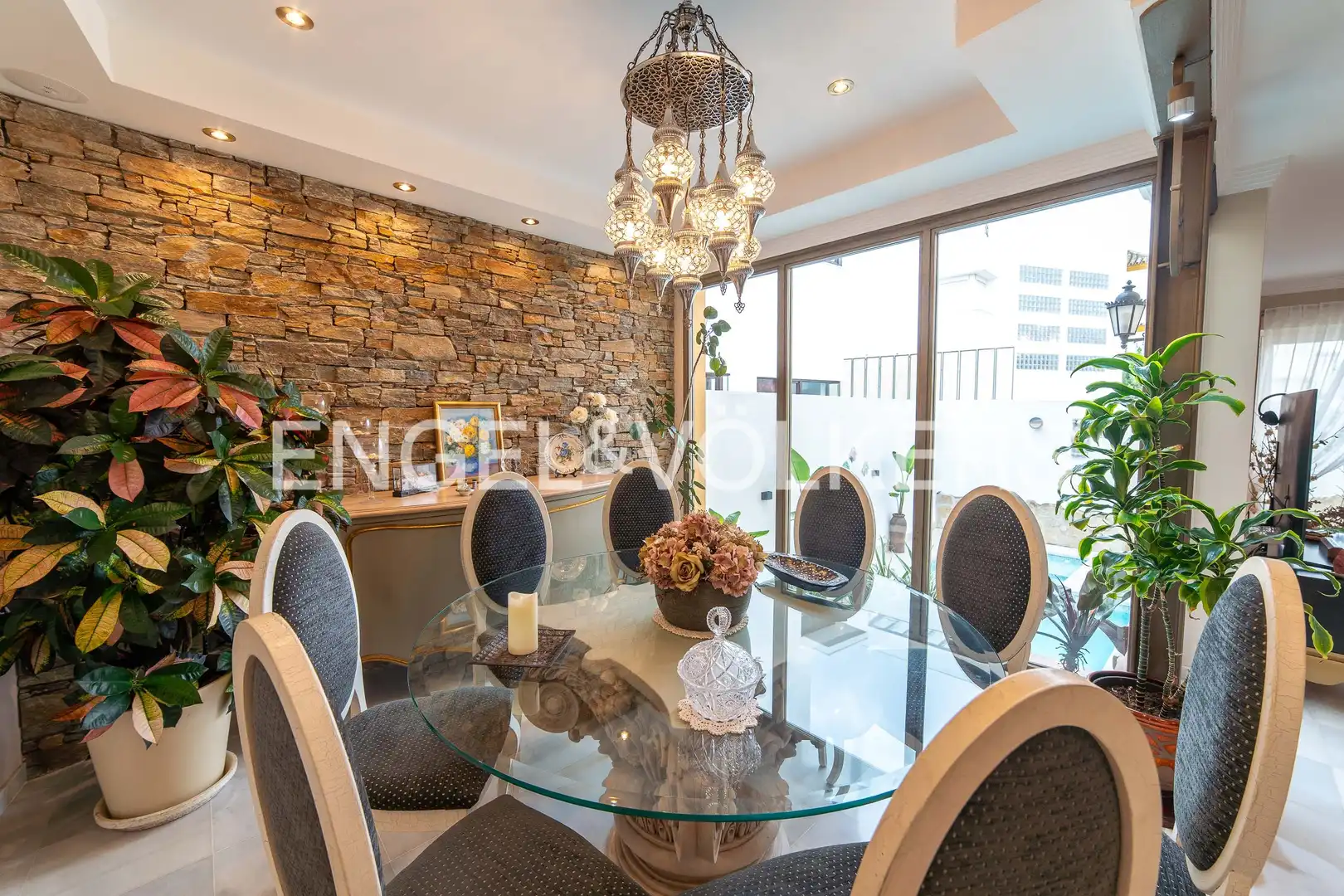 Dining room of Country homes for sale in San Fernando  with Heating, Private garden and Swimming Pool