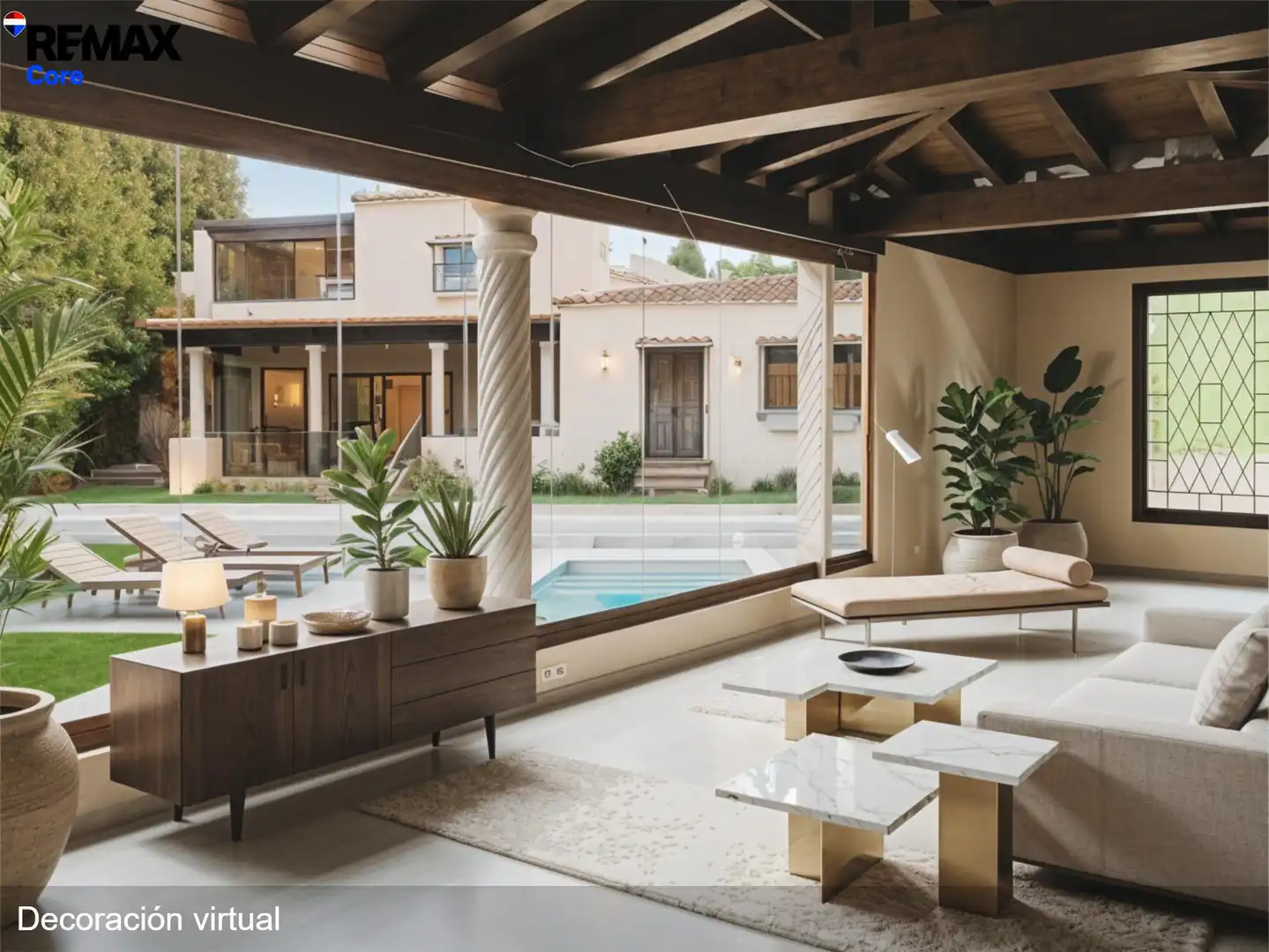 Living room of Houses for sale in Marbella  with Private garden, Terrace and Swimming Pool