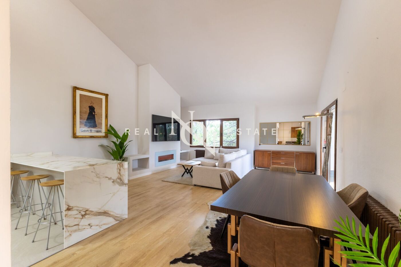 Living room of House or chalet to rent in Chiva  with Air Conditioner, Heating and Terrace