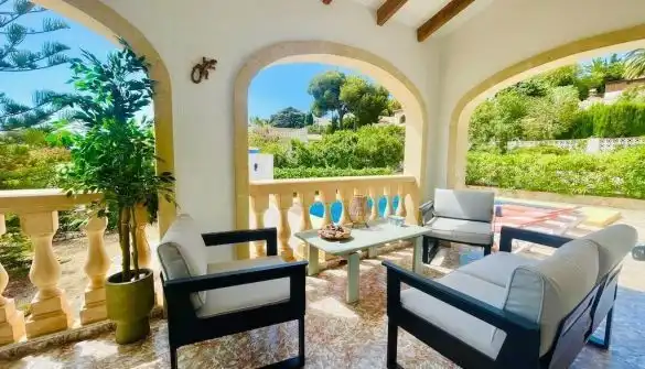 Terraza de Casa o chalet en venta en Jávea / Xàbia con Aire acondicionado, Jardín privado y Piscina