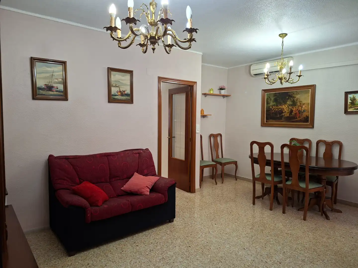 Sala d'estar de Pis en venda en Alfafar amb Aire condicionat, Moblat i Forn