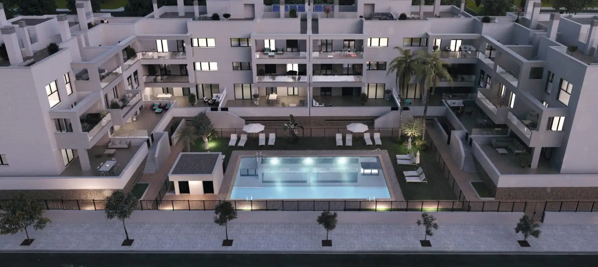 Piscina de Piso en venta en Málaga Capital con Jardín privado, Terraza y Piscina comunitaria