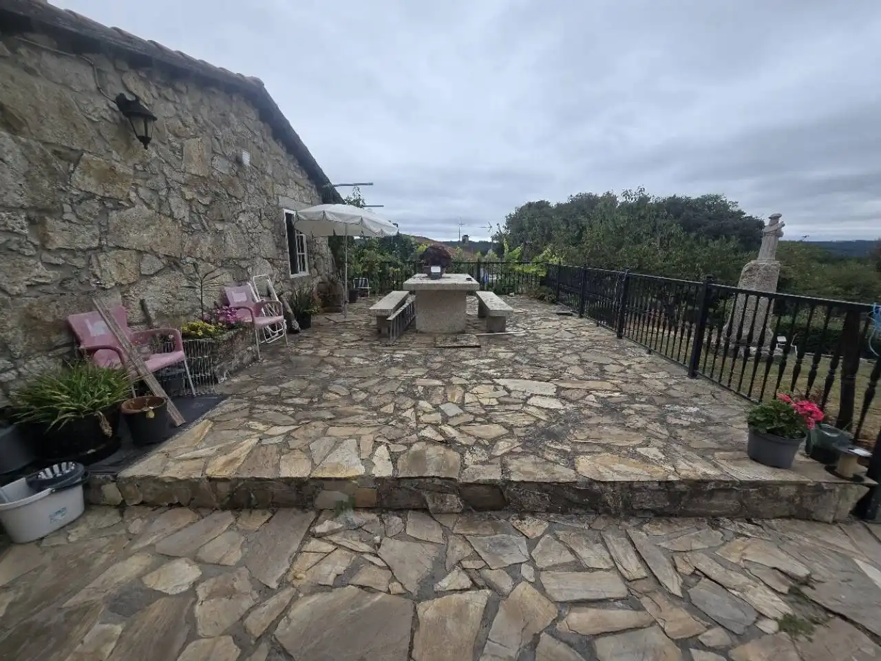 Terrasse von Haus oder Chalet zum Verkauf in O Saviñao  mit Heizung, Privatgarten und Terrasse