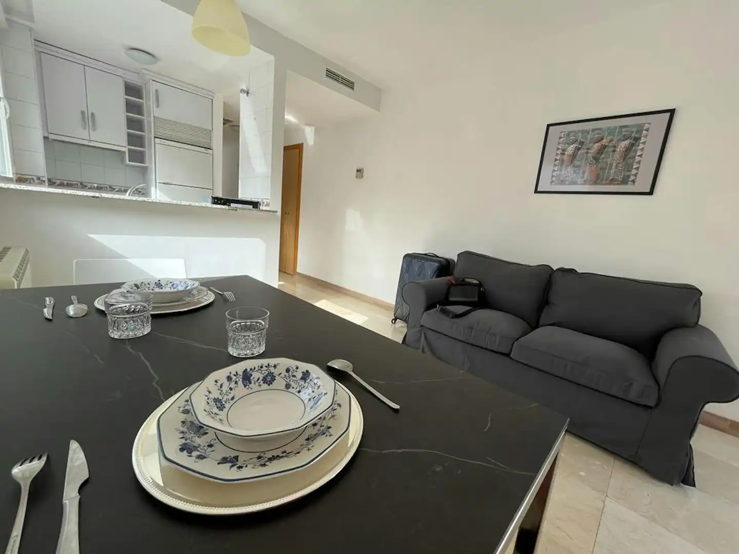 Living room of Flat for rent in Madrid  with Heating, Furnished and Washing machine