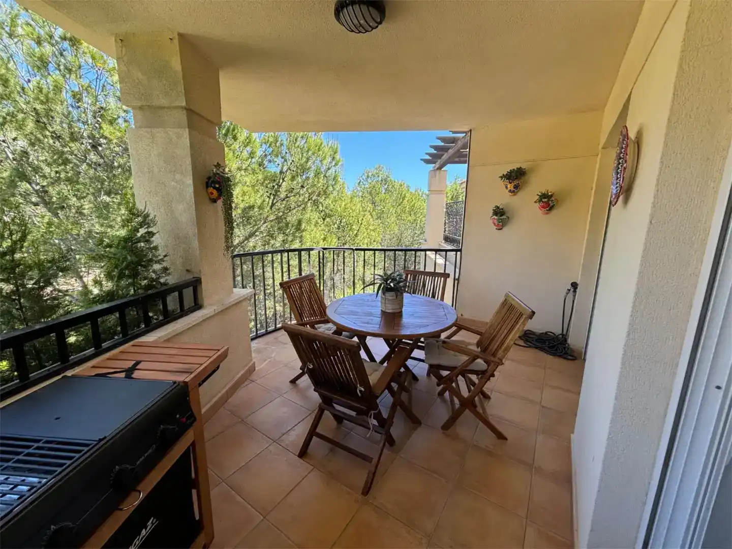 Terrasse von Maisonette zur Miete in Altea mit Klimaanlage, Privatgarten und Schwimmbad