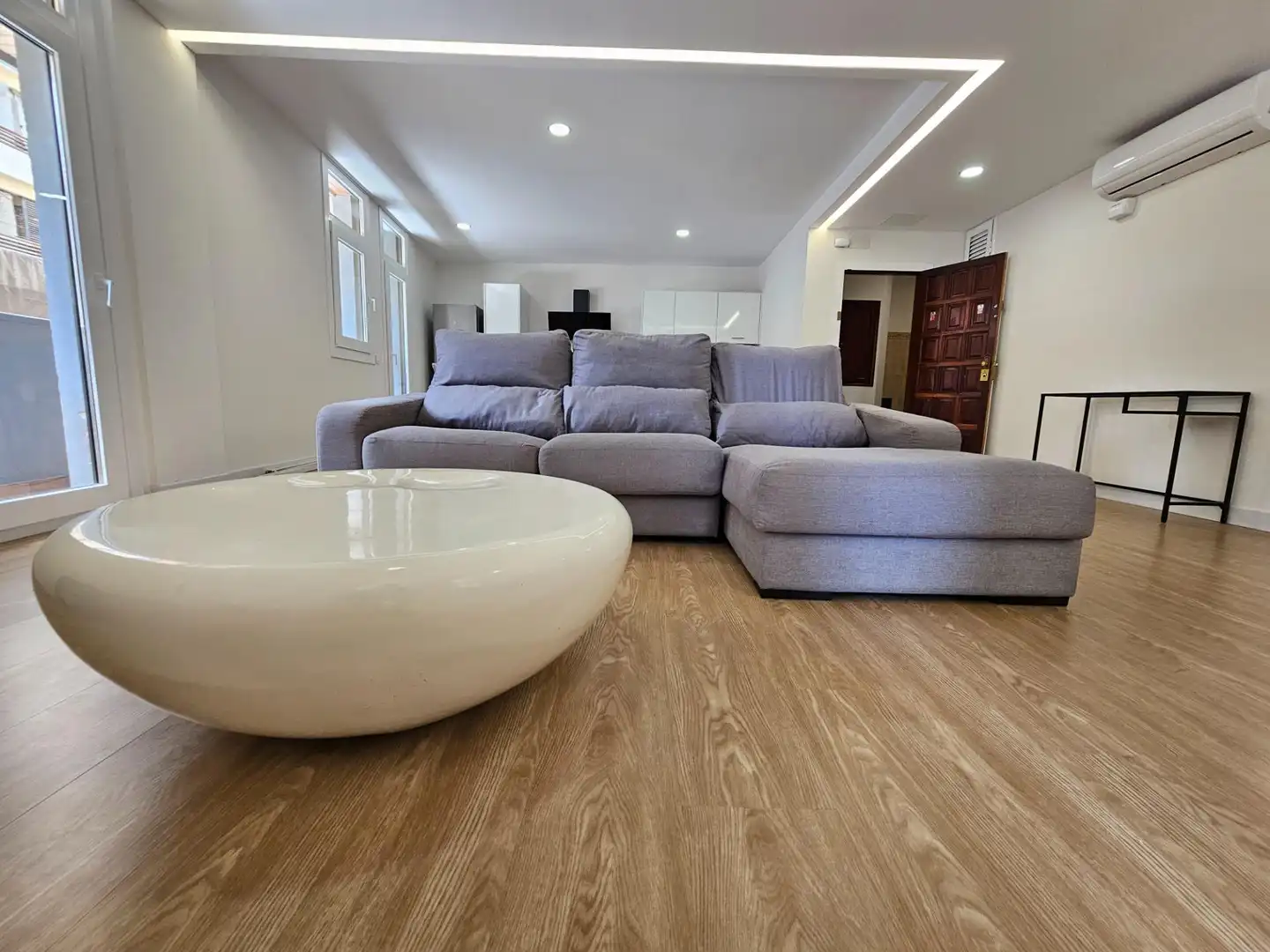 Sala de estar de Piso de alquiler en Las Palmas de Gran Canaria con Aire acondicionado, Parquet y Balcón