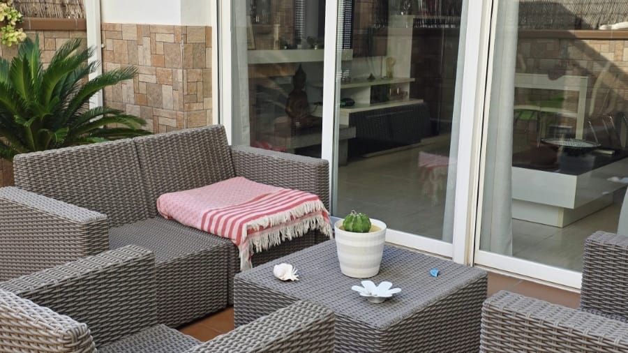Terrassa de Casa adosada en venda en Lloret de Mar amb Calefacció, Jardí privat i Terrassa
