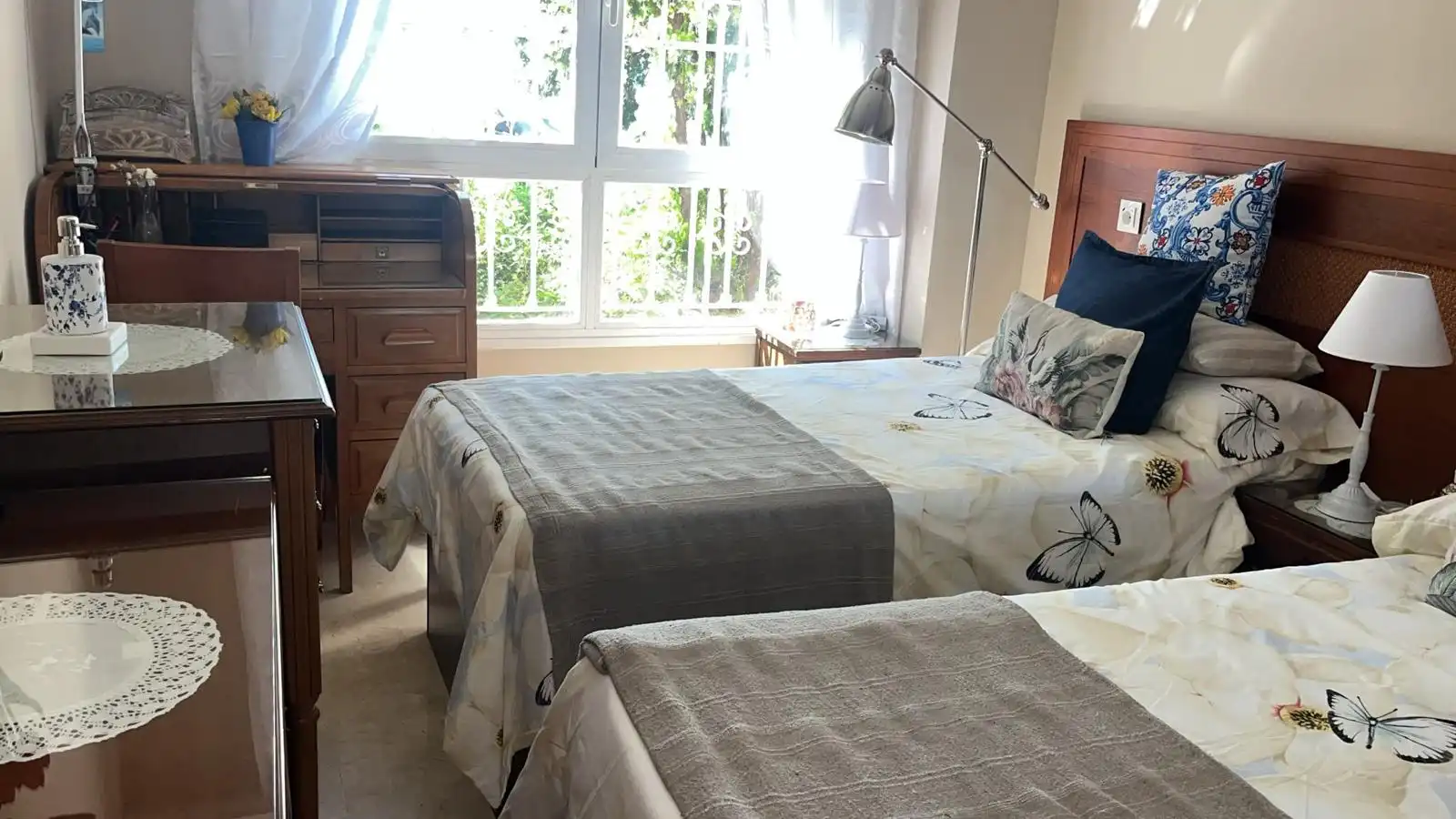 Schlafzimmer von Wohnung zur Miete in Benalmádena mit Klimaanlage, Heizung und Möbliert
