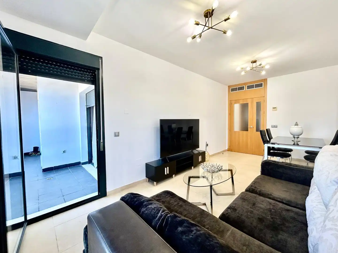 Living room of Flat for sale in Roquetas de Mar  with Air Conditioner, Heating and Terrace