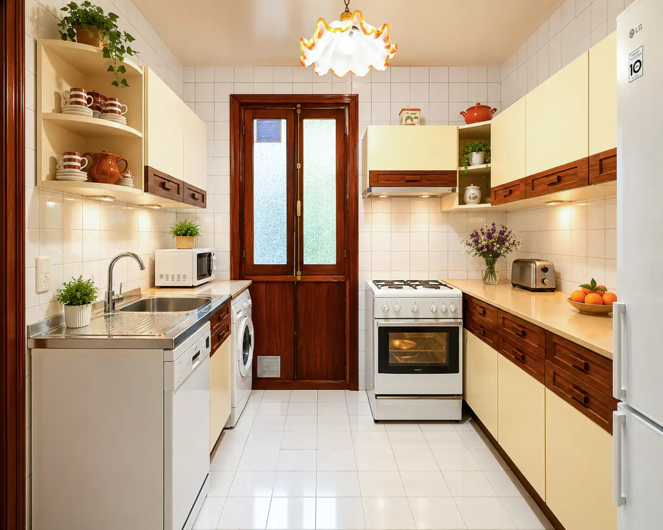Küche von Wohnung zum Verkauf in Madrid mit Klimaanlage und Heizung