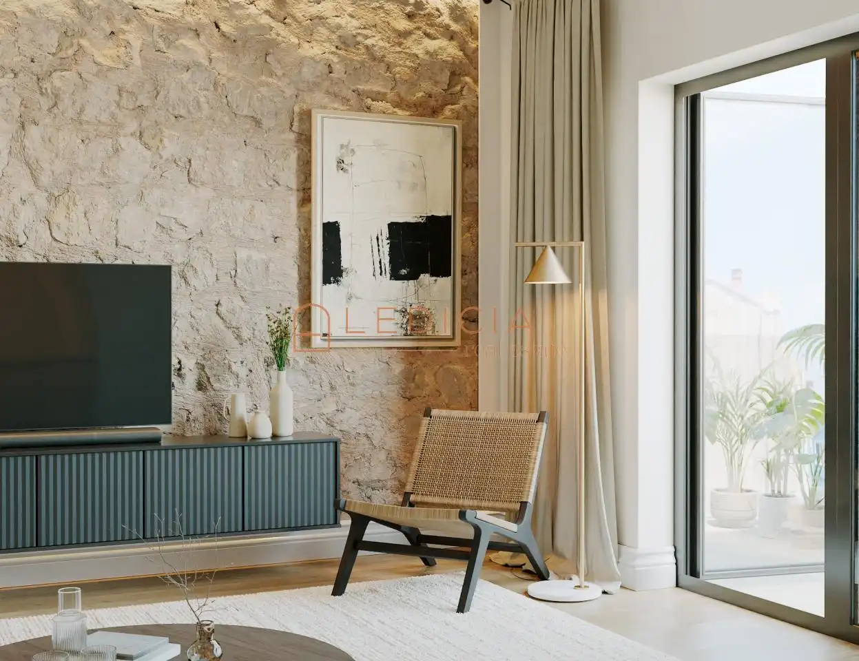 Wohnzimmer von Maisonette zum Verkauf in Vigo  mit Klimaanlage, Heizung und Terrasse