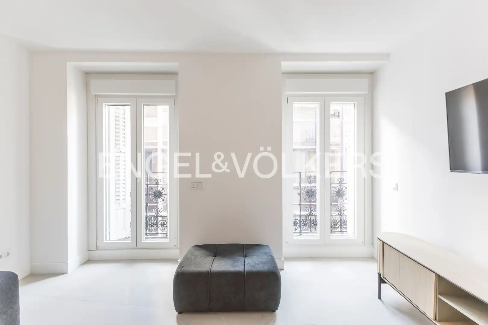 Sala de estar de Piso de alquiler en Madrid con Aire acondicionado, Calefacción y Amueblado