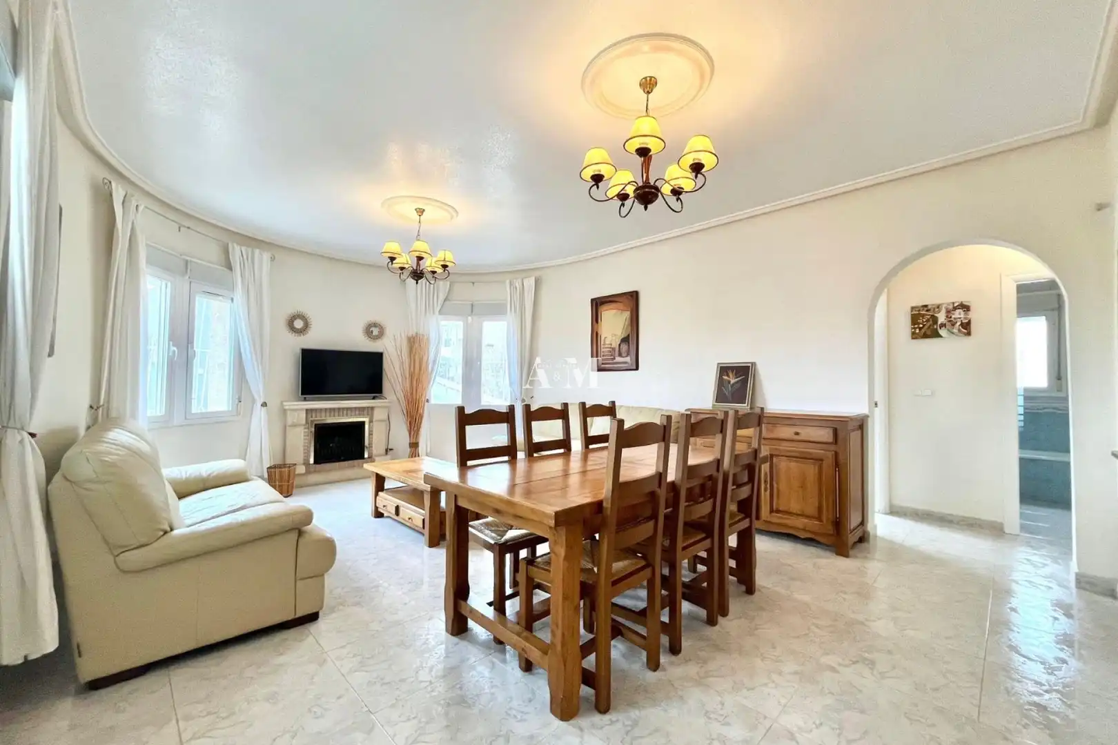Comedor de Casa o chalet de alquiler en Rojales con Aire acondicionado, Calefacción y Terraza