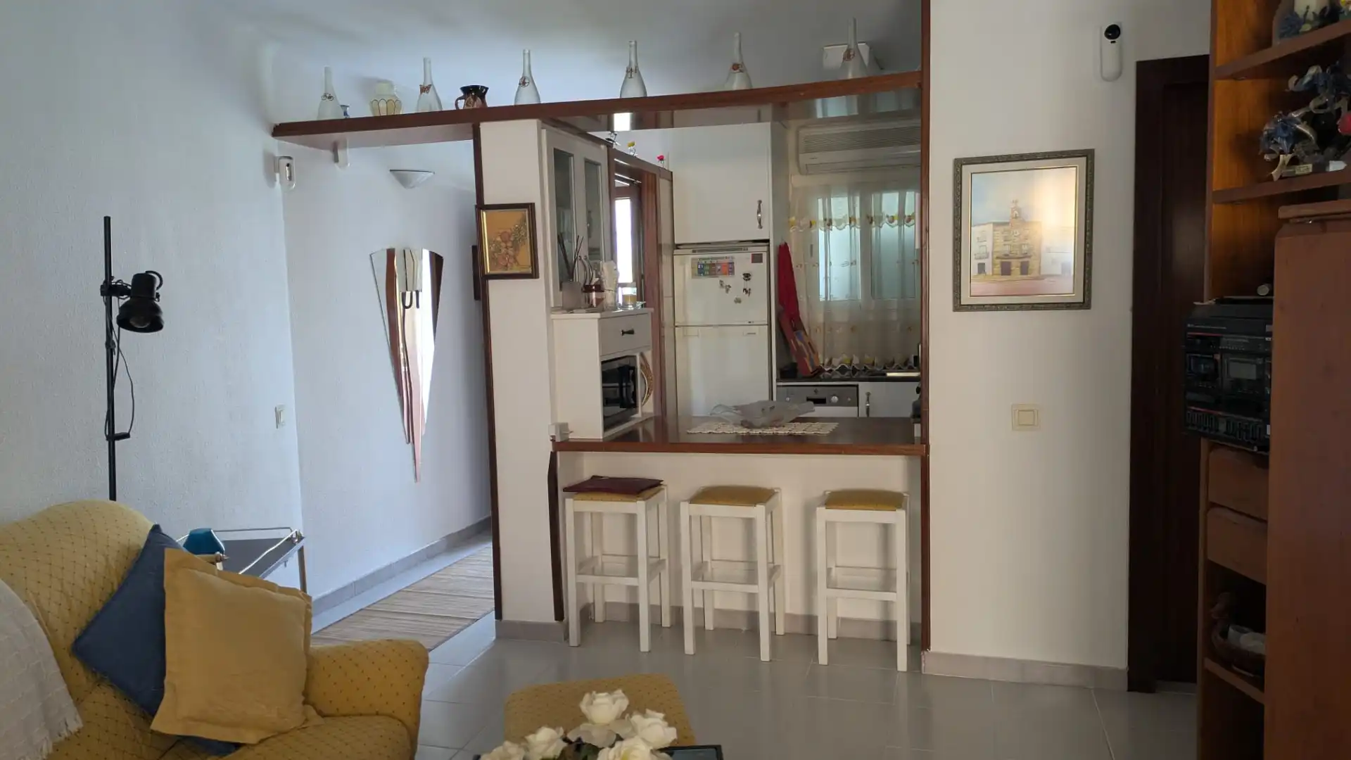 Cuina de Apartament en venda en Cambrils amb Aire condicionat, Traster i Moblat