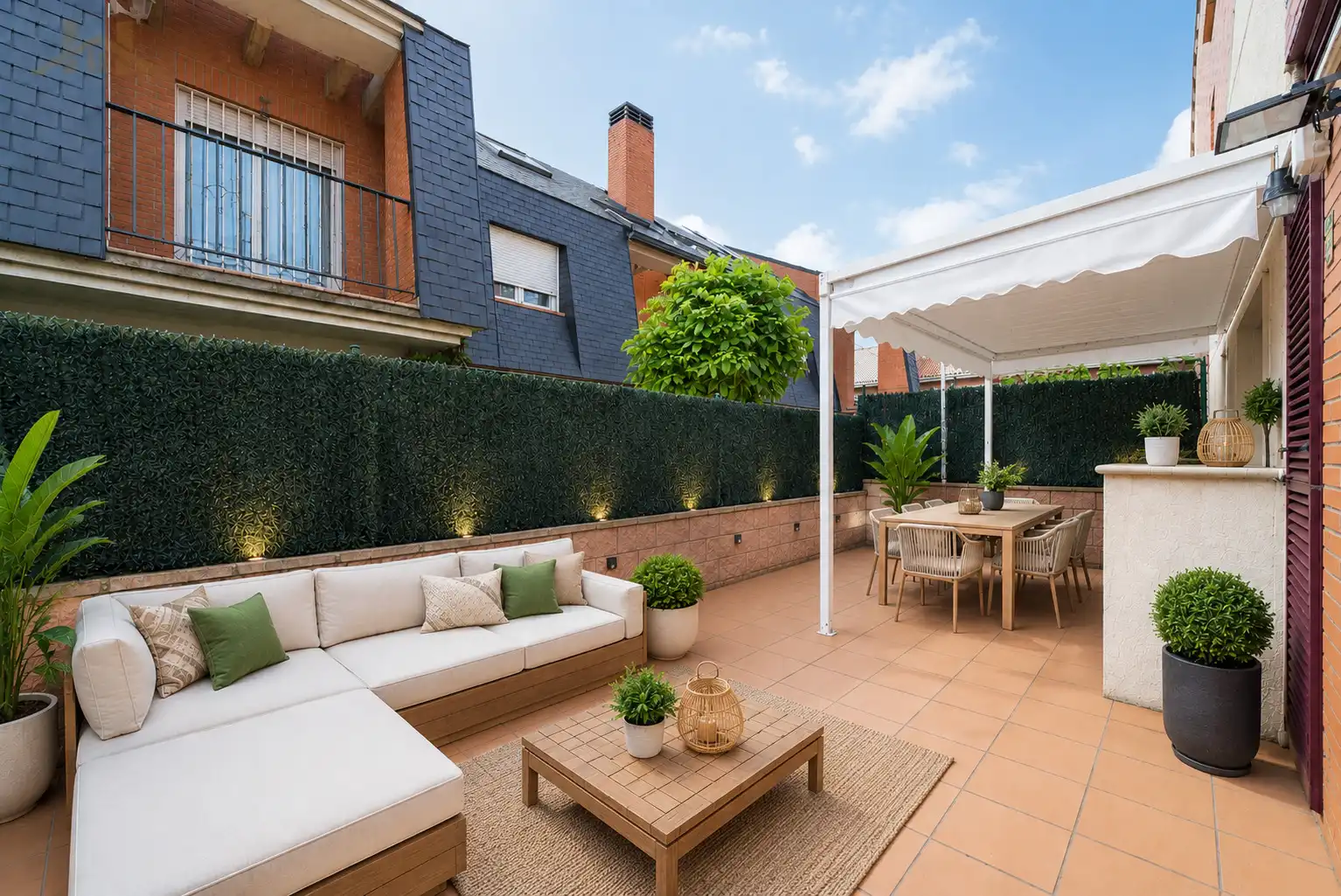 Terraza de Casa adosada en venta en Las Rozas de Madrid