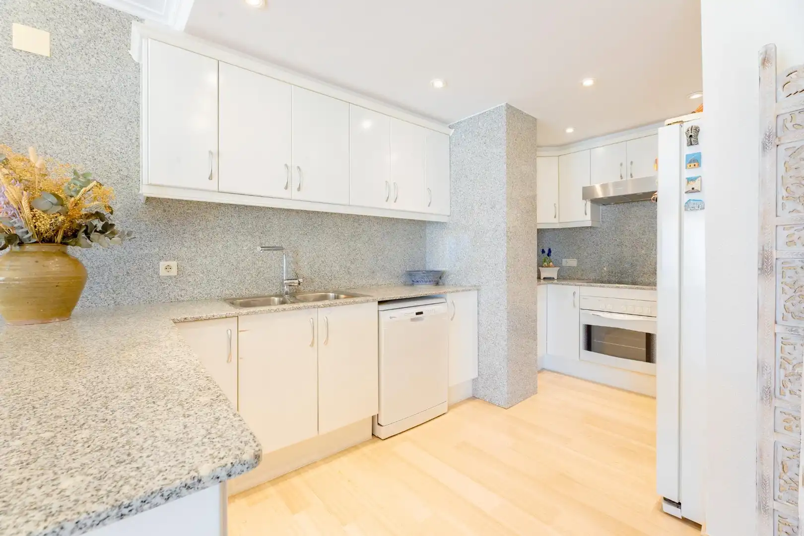 Cocina de Piso en venta en Jávea / Xàbia con Aire acondicionado, Jardín privado y Terraza
