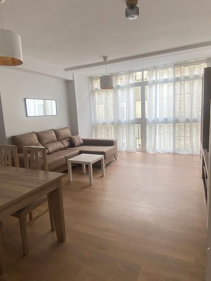 Living room of Flat to rent in Málaga Capital  with Air Conditioner, Terrace and Furnished