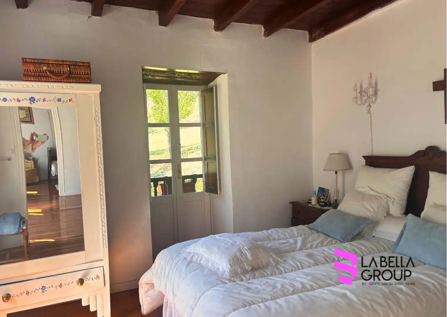 Dormitori de Finca rústica en venda en Pesaguero amb Calefacció, Jardí privat i Parquet