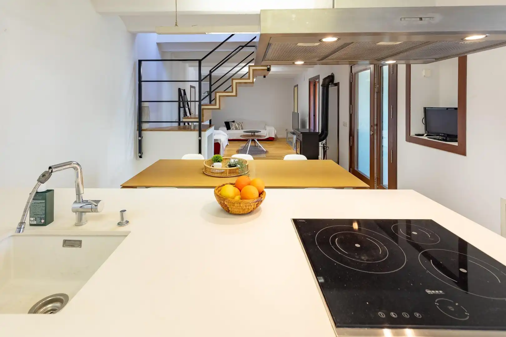 Cocina de Casa adosada en venta en Enguera con Calefacción, Terraza y Trastero