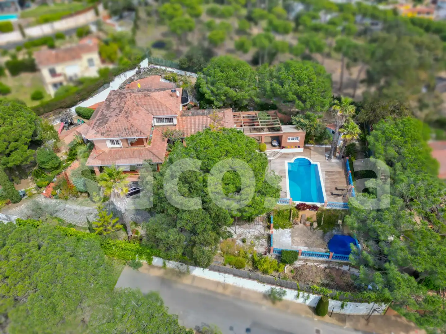 Vista exterior de Casa o xalet en venda en Lloret de Mar amb Calefacció, Jardí privat i Parquet