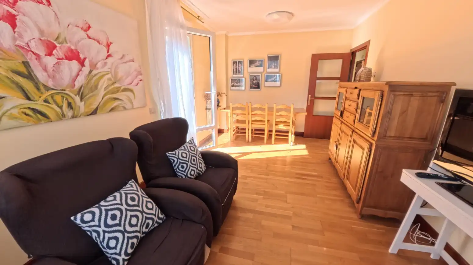 Living room of Flat for sale in Nalda  with Heating, Private garden and Parquet flooring
