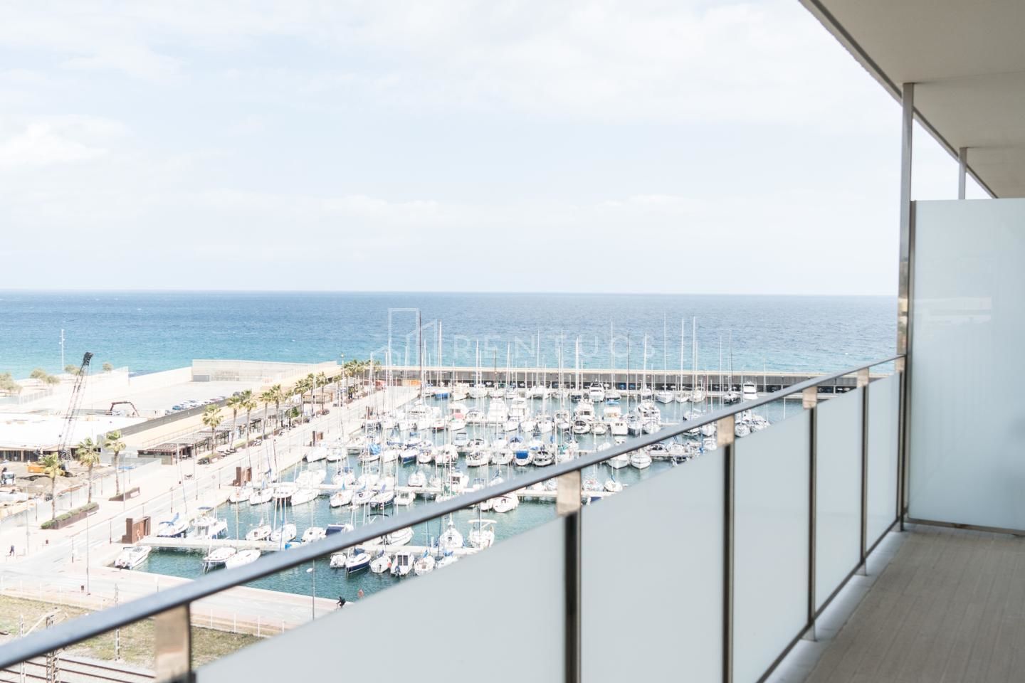 Terrassa de Pis de lloguer en Badalona amb Aire condicionat, Parquet i Terrassa