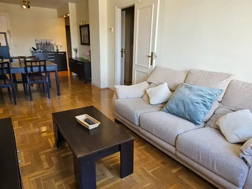 Living room of Flat for rent in  Pamplona / Iruña  with Parquet flooring, Storage room and Furnished