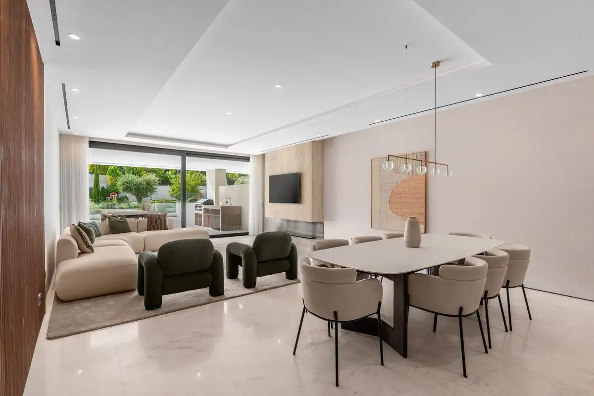 Sala d'estar de Apartament de lloguer en Marbella amb Aire condicionat, Calefacció i Terrassa