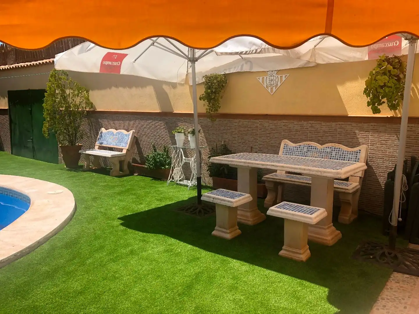 Terrace of Houses for sale in Alcázar de San Juan  with Air Conditioner, Heating and Private garden