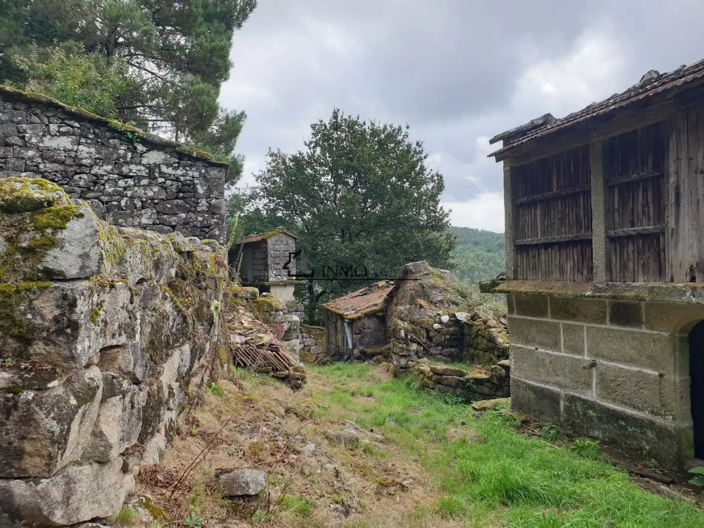 Vista exterior de Casa o chalet en venta en Campo Lameiro con Jardín privado