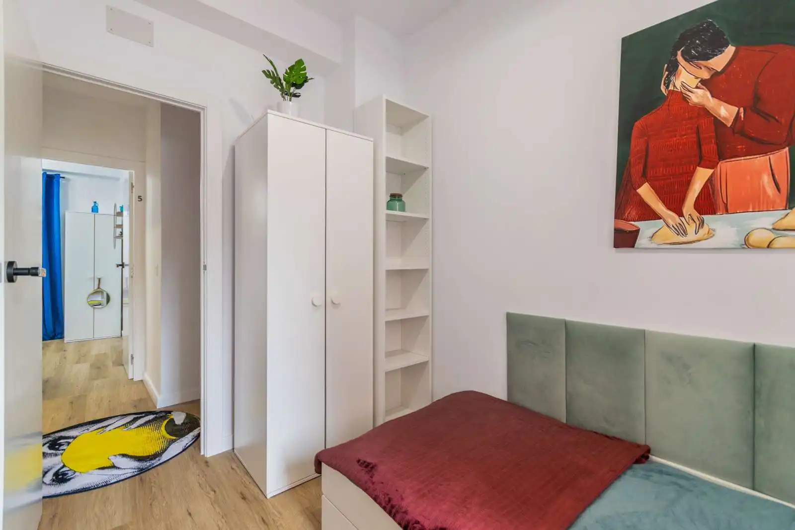 Bedroom of Flat for share in Barcelona  with Air Conditioner, Terrace and Furnished