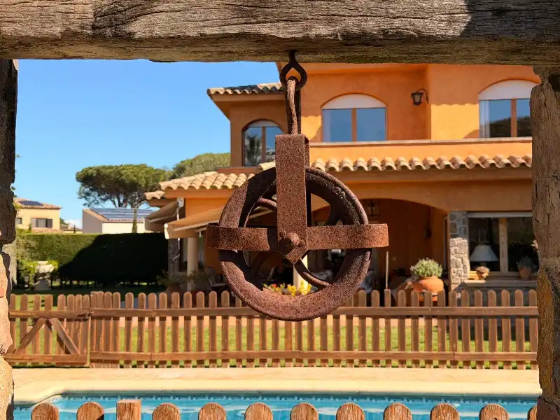Garden of Houses for sale in Mont-ras  with Air Conditioner, Heating and Private garden