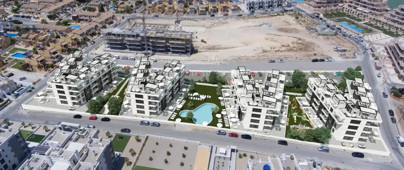 Vista exterior de Apartament en venda en Villamartín amb Aire condicionat, Calefacció i Jardí privat