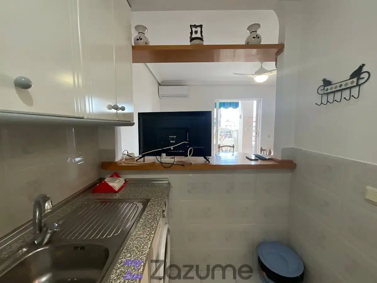 Kitchen of Study for rent in Torrevieja  with Air Conditioner, Private garden and Terrace