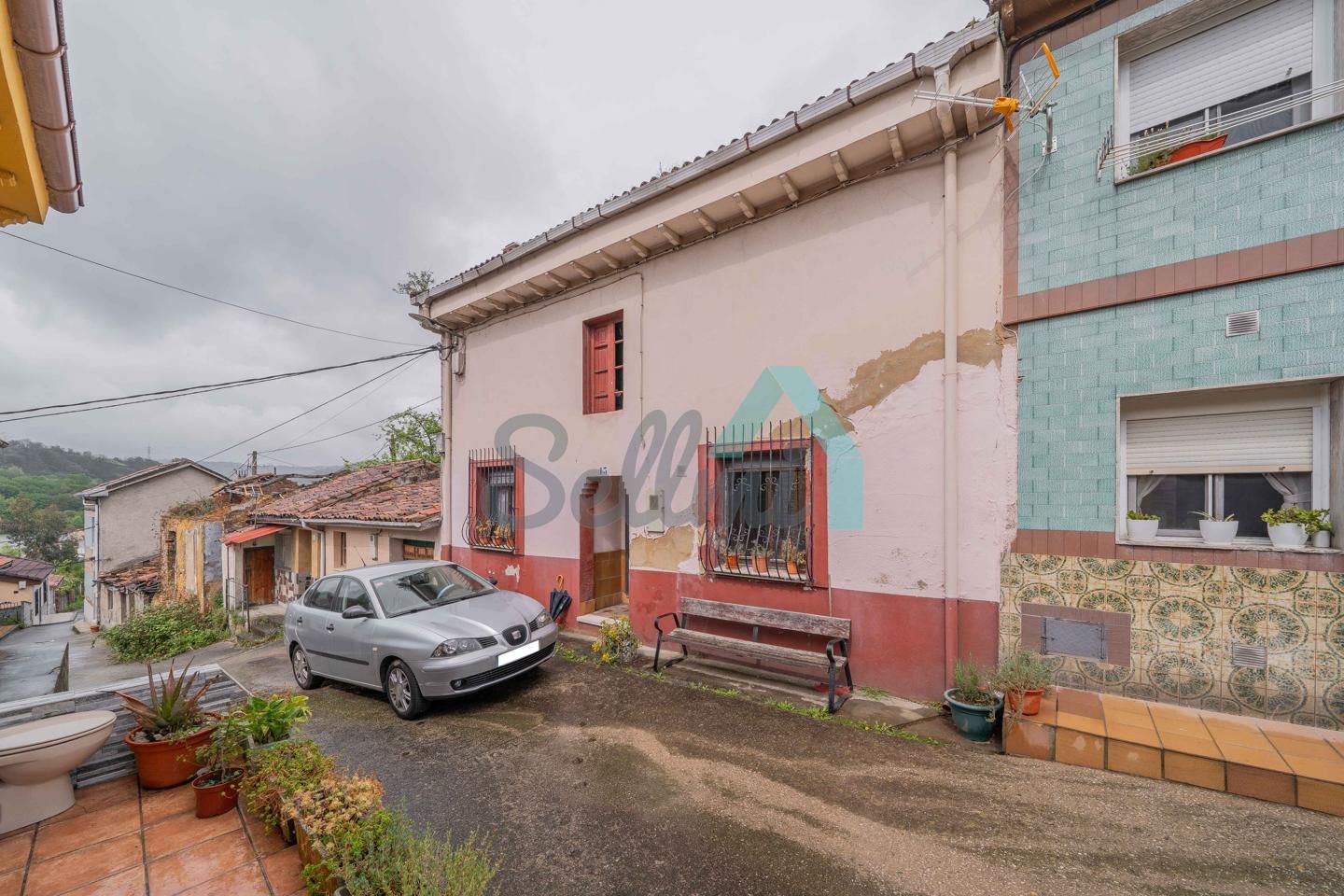 Vista exterior de Casa adosada en venda en Langreo