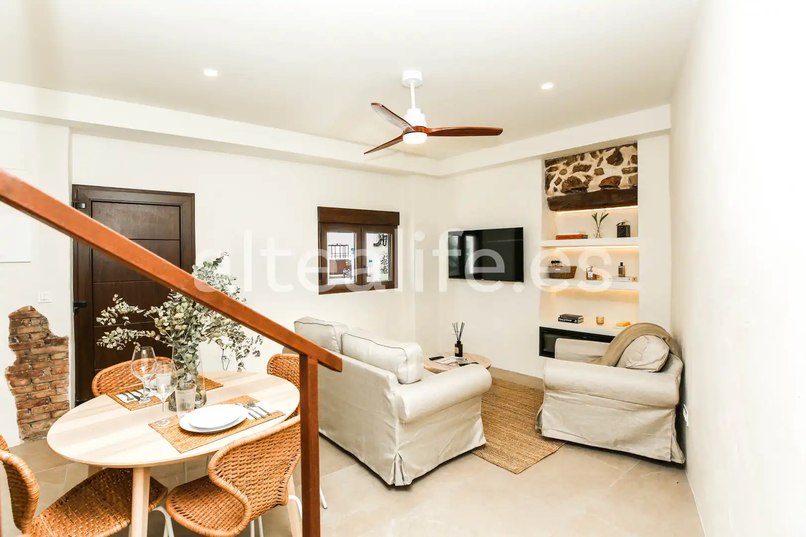 Sala de estar de Casa adosada en venta en Altea con Aire acondicionado