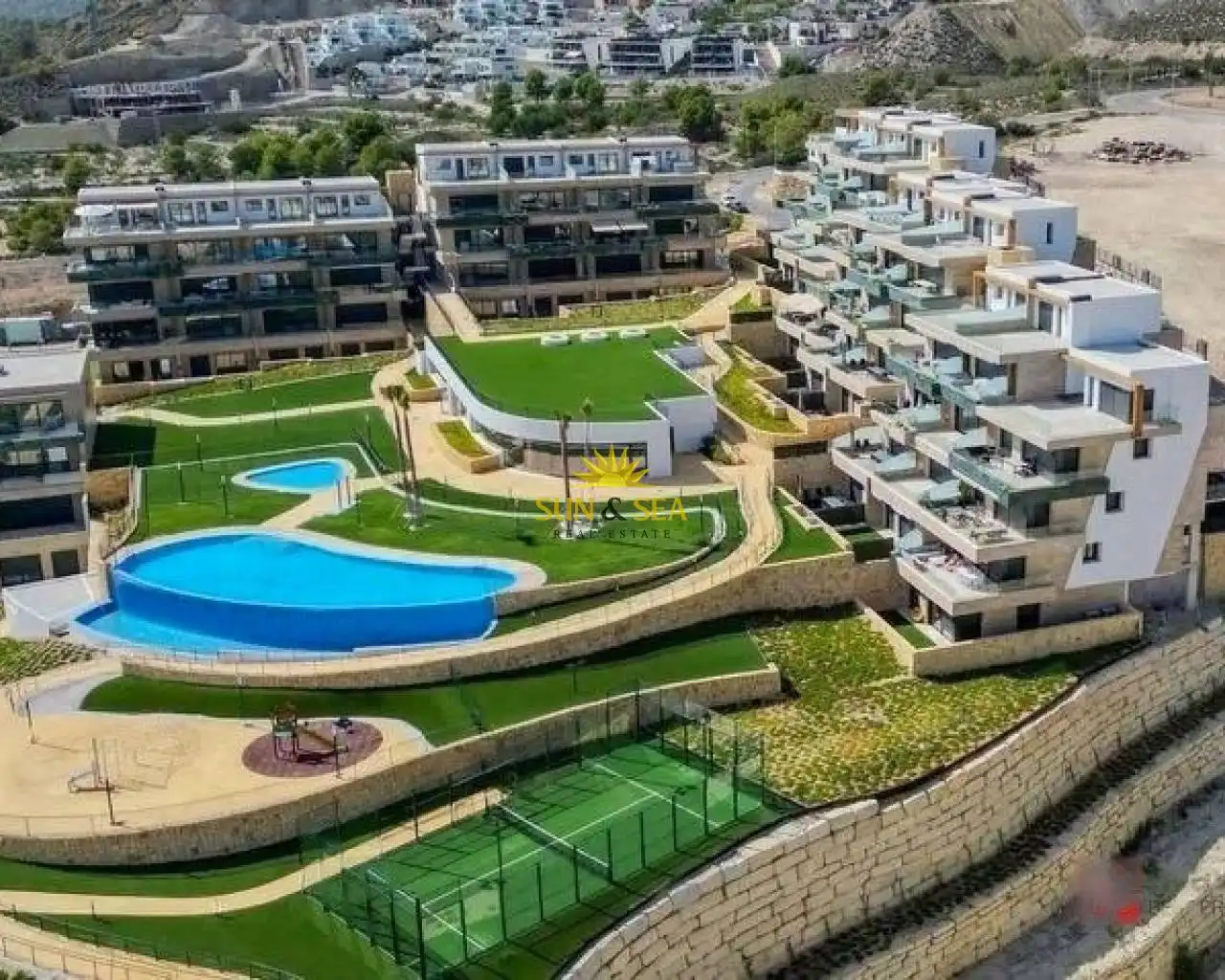 Jardín de Planta baja de alquiler en Finestrat con Aire acondicionado, Calefacción y Terraza