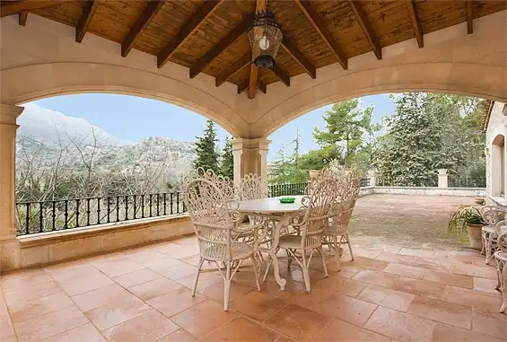 Terraza de Finca rústica en venta en Escorca con Jardín privado, Terraza y Piscina