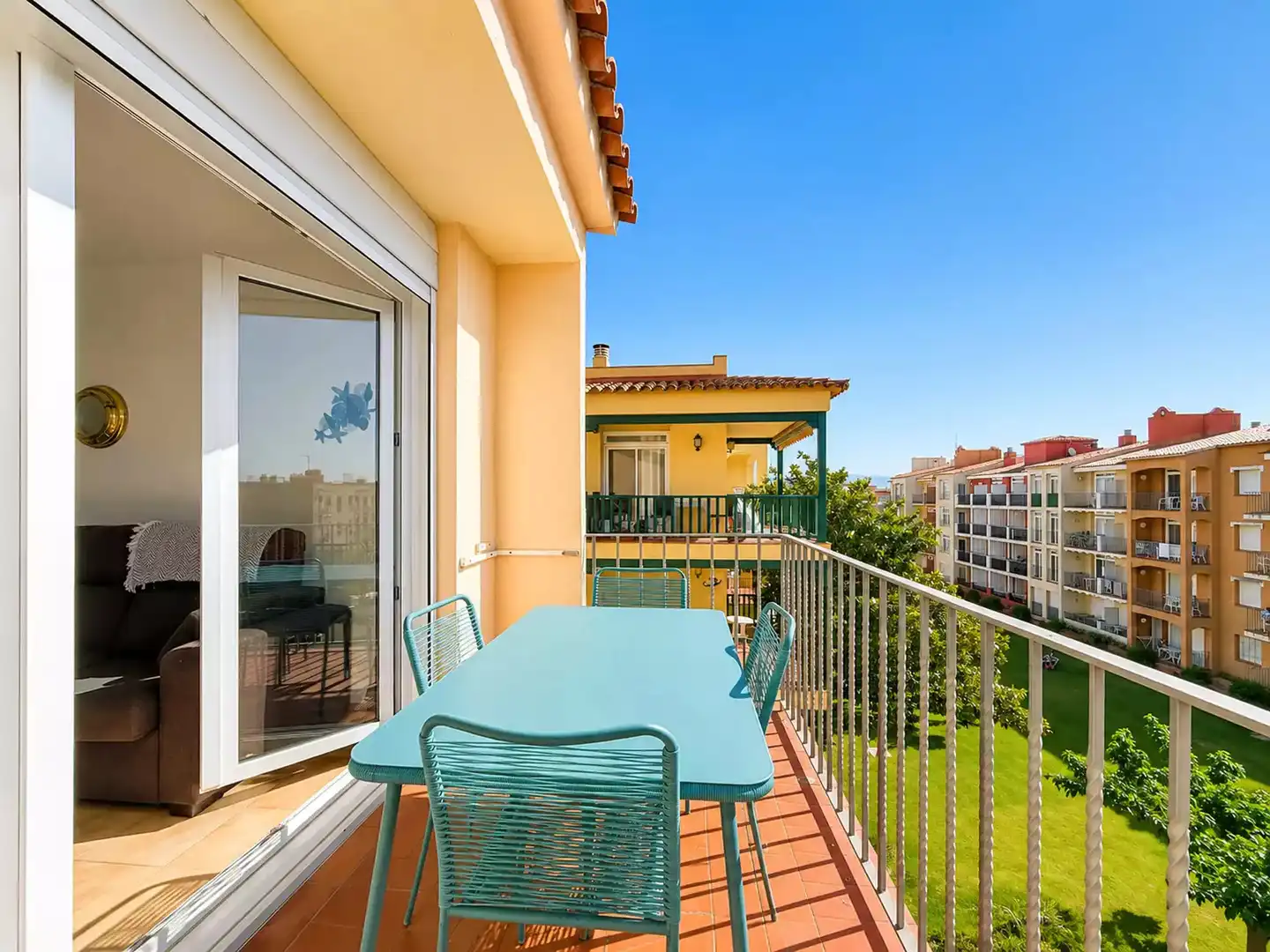 Terraza de Apartamento en venta en Empuriabrava con Aire acondicionado, Terraza y Piscina