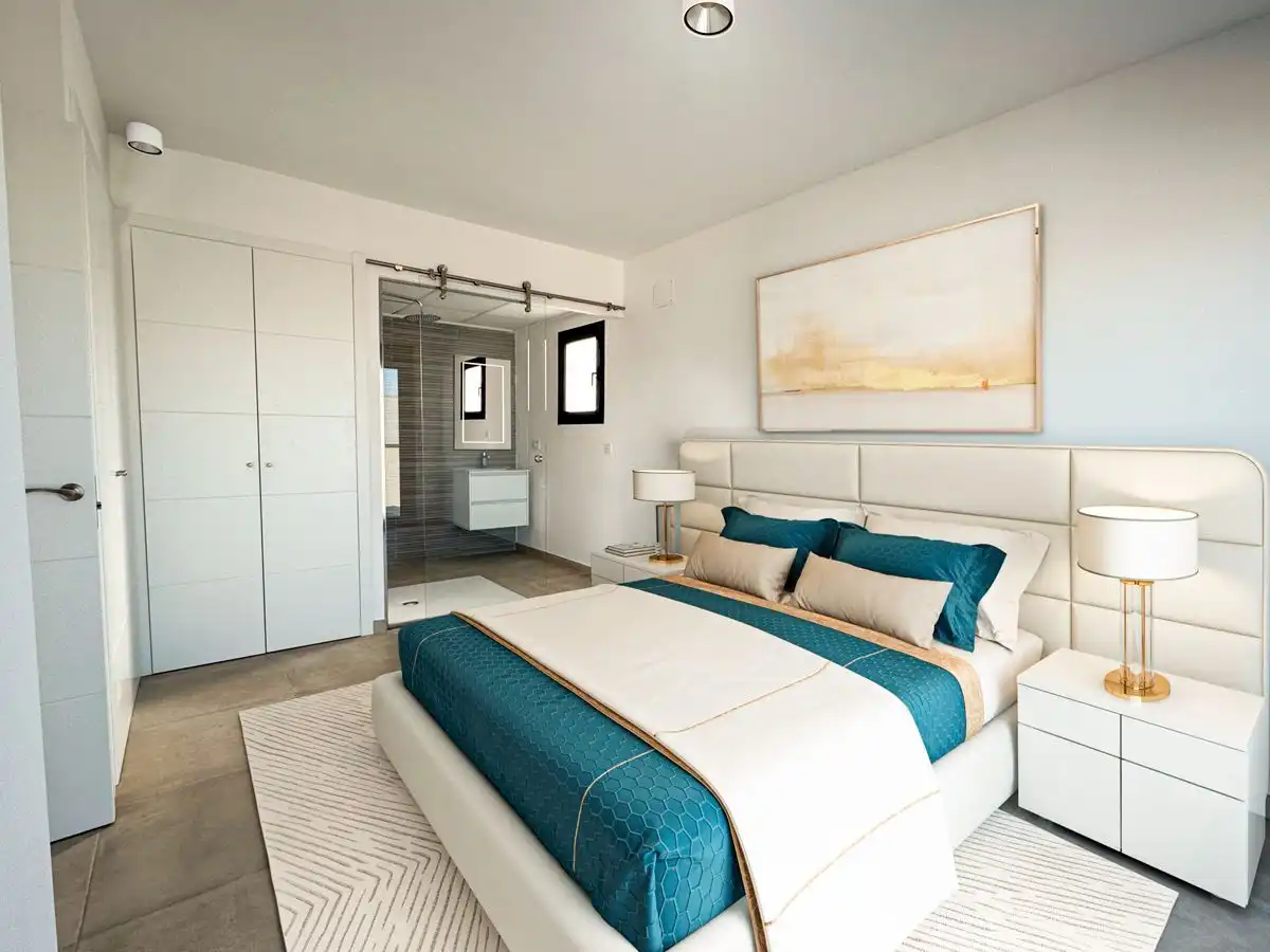 Bedroom of Detached homes for sale in Santa Pola  with Air Conditioner, Private garden and Terrace